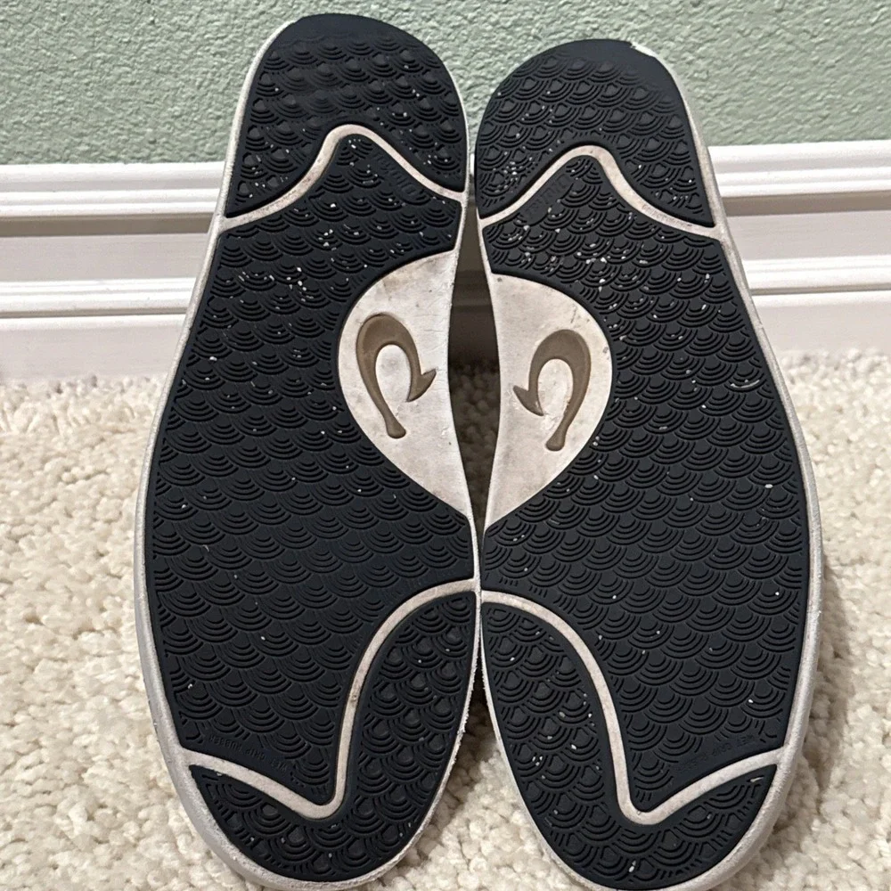 Olukai Lae Ahi Shoes Men's 15 Gray Mesh Comfort Slip On Sneaker Boat Deck 10